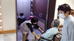 避難訓練の様子