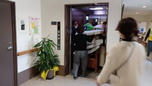 避難訓練の様子