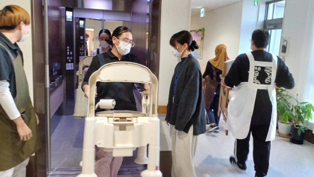 避難訓練の様子